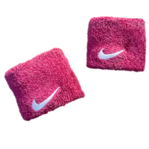 Nike sweatbands workout sweat gear athletic pink wrist sweatbands one size